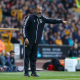 WOLVERHAMPTON, ENGLAND - OCTOBER 19: Nuno Espirito Santo, Manager of Wolverhampton Wanderers gives his team instructions during the Premier League match between Wolverhampton Wanderers and Southampton FC at Molineux on October 19, 2019 in Wolverhampton, United Kingdom. (Photo by Matthew Lewis/Getty Images)