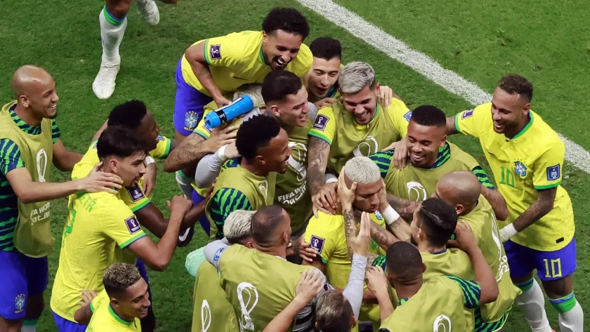 Brazil igraci slavlje